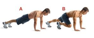 מטפסי הרים mountain climbers Why 22,000 crunches will NOT give you flat abs