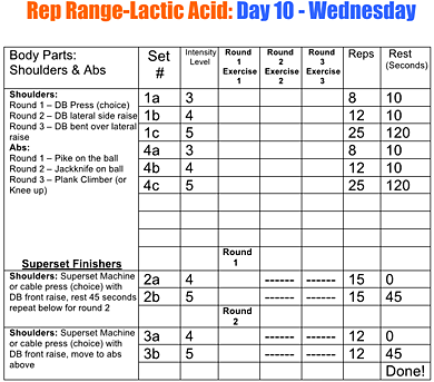 RRLA Workout Log #2